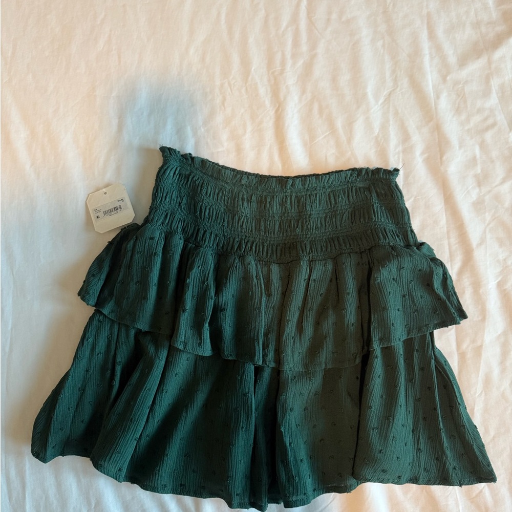 Altar'd State Forest Green Skater Skirt